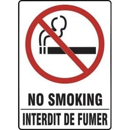 Accuform BILINGUAL SAFETY SIGN NO SMOKING FBMSMK982XT FBMSMK982XT